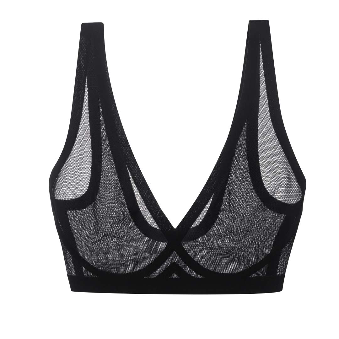 Black Mesh Bralette - Image 8