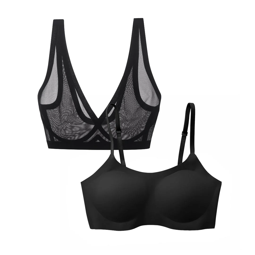Black Sheer and Support Bra Bundle - Image 5