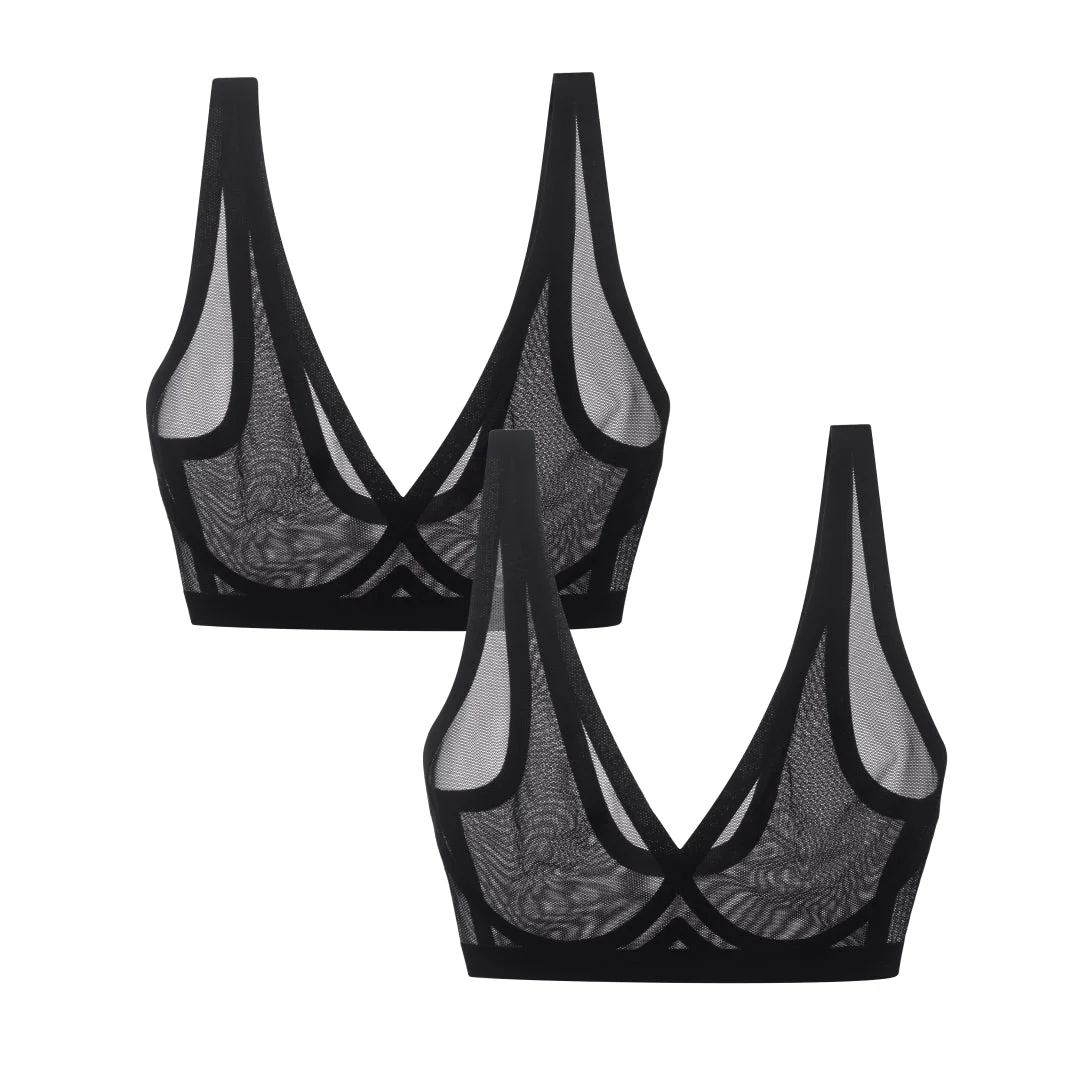 Black Sheer Bralette Bundle - Image 4