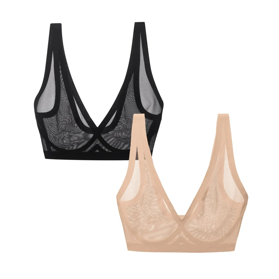 Champagne and Black Sheer Bralette Bundle - Image 6
