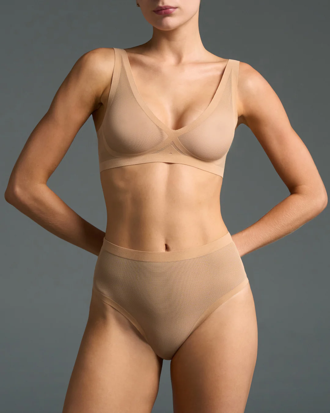 Champagne Mesh Bralette - Image 5