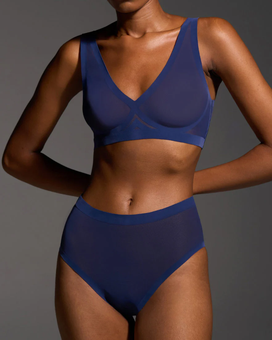 Deep Ocean Mesh High Cut High Waisted - Image 5