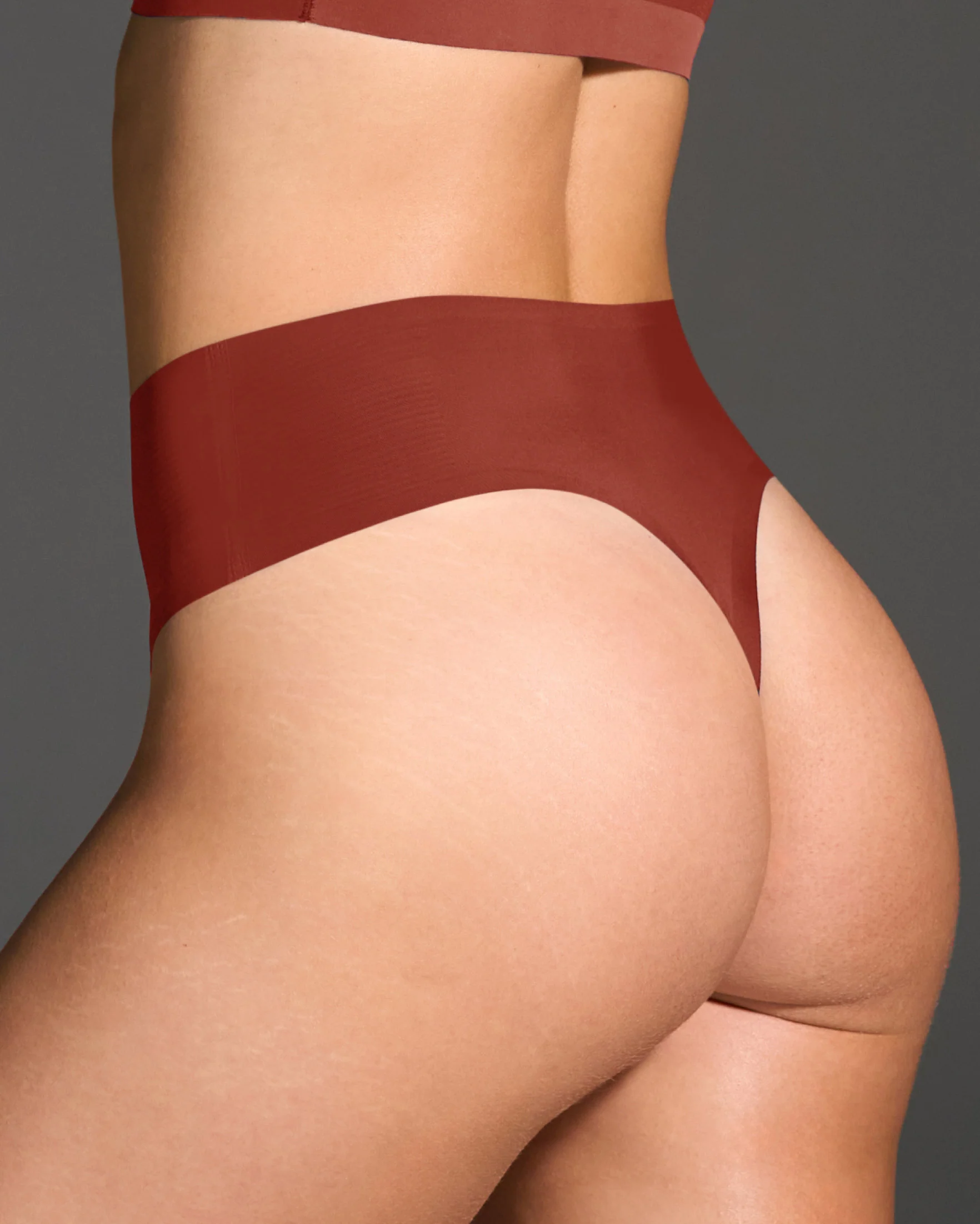 Fired Brick High Waisted Thong - Image 3