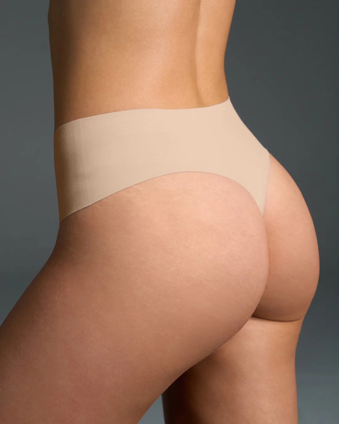 Nude Seamless High Waisted Thong - Image 3