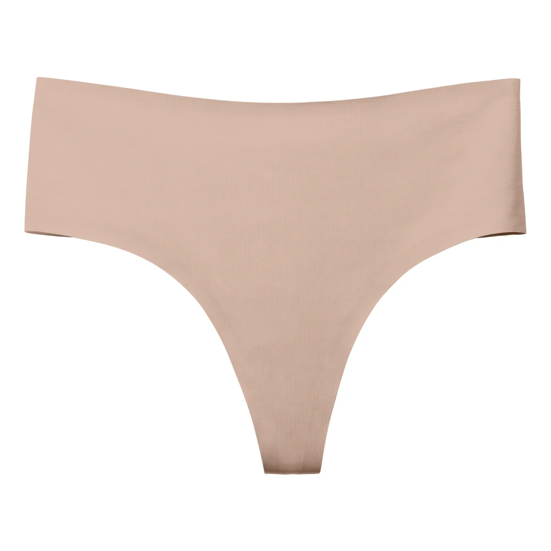Nude Seamless High Waisted Thong - Image 4