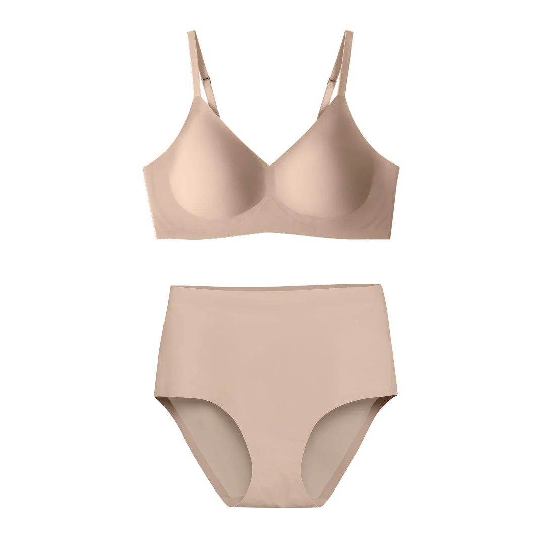 Nude Relief Bra and High-Waisted Set - Image 6