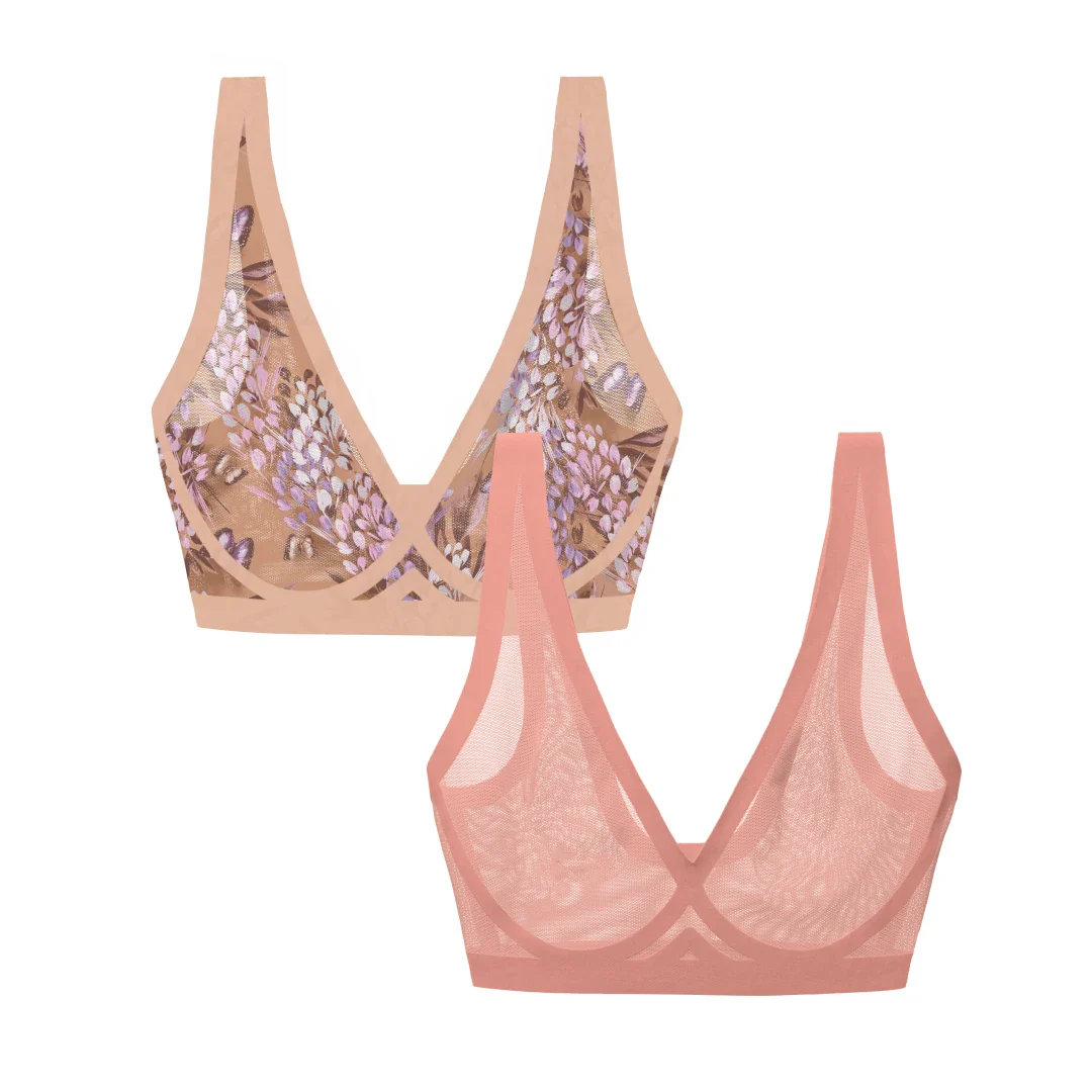 Parisian and Dusty Rose Sheer Bralette Bundle - Image 8