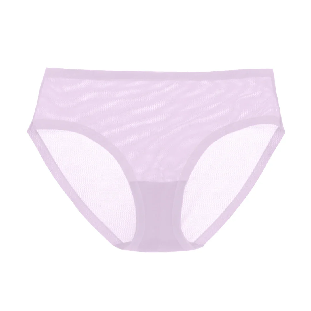Pastel Lilac Sheer Brief - Image 5