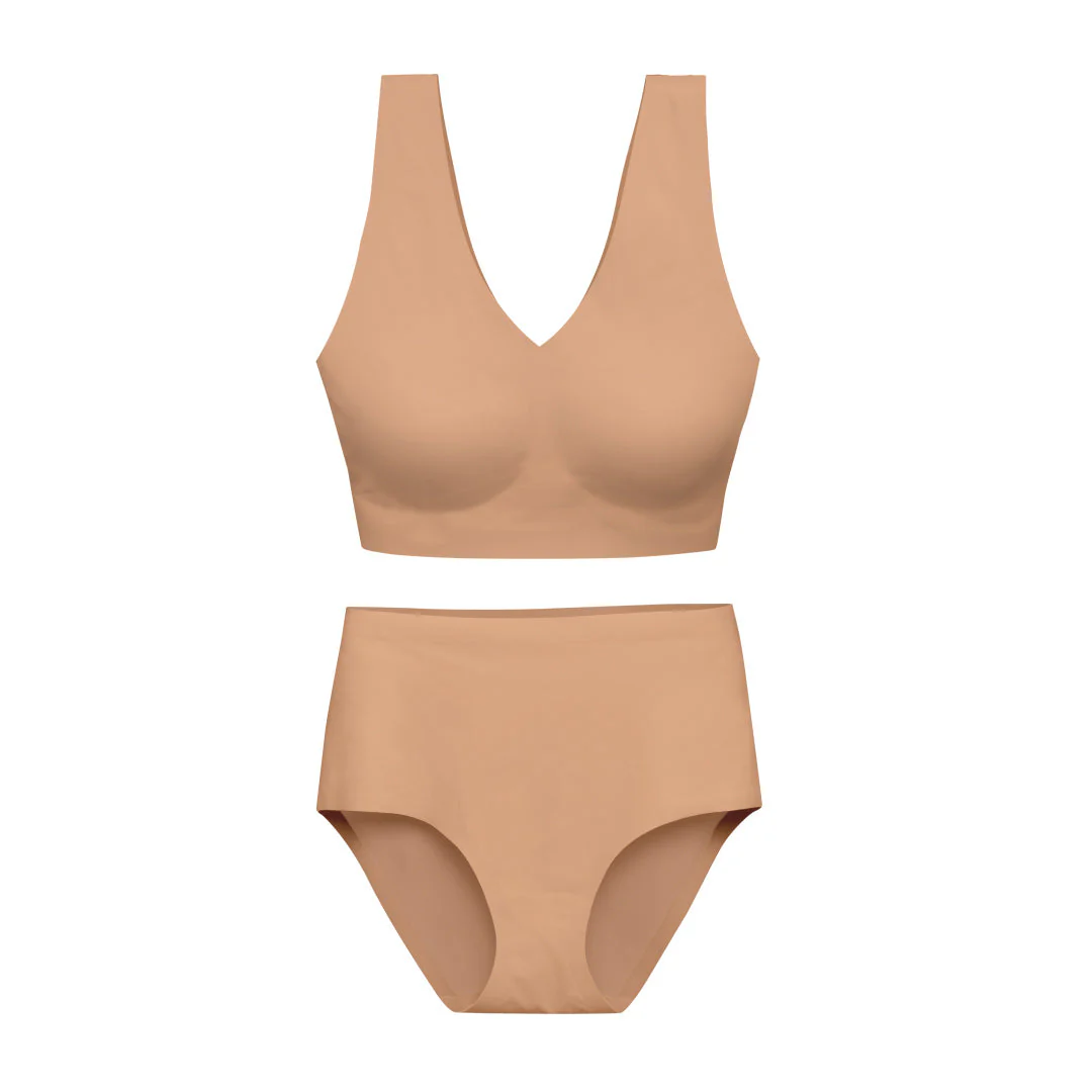 Sunkissed Wireless Bralette and High-Waisted Set - Image 7